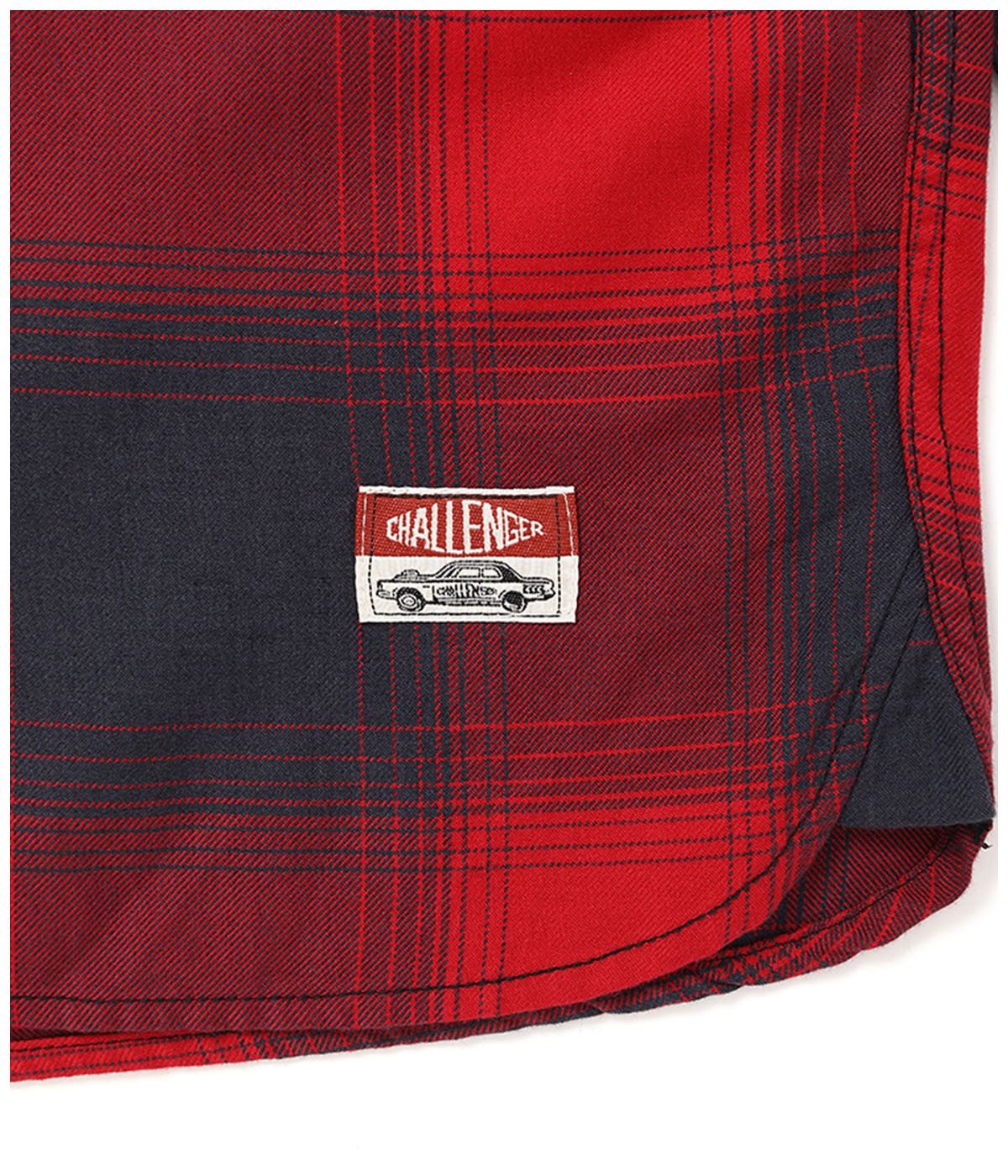 L/S SHADOW CHECK SHIRT【RED】