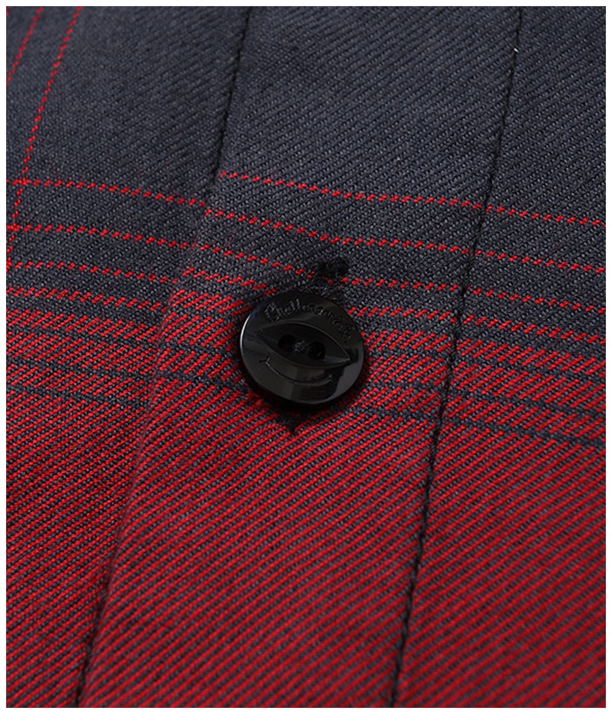 L/S SHADOW CHECK SHIRT【RED】