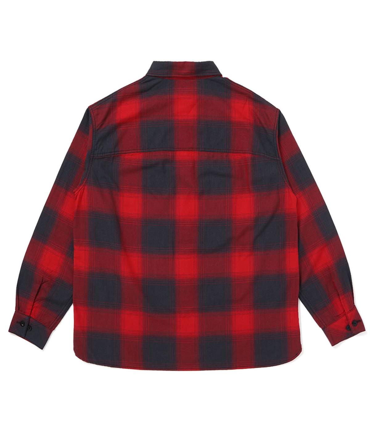 L/S SHADOW CHECK SHIRT【RED】