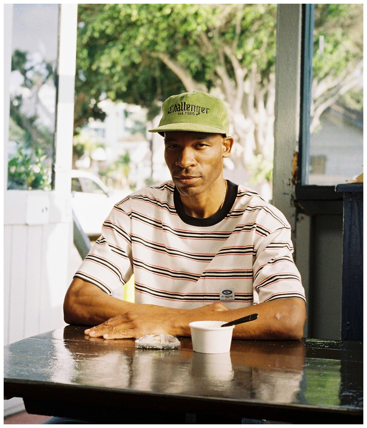 S/S AUTHENTIC BORDER TEE【WHITE】