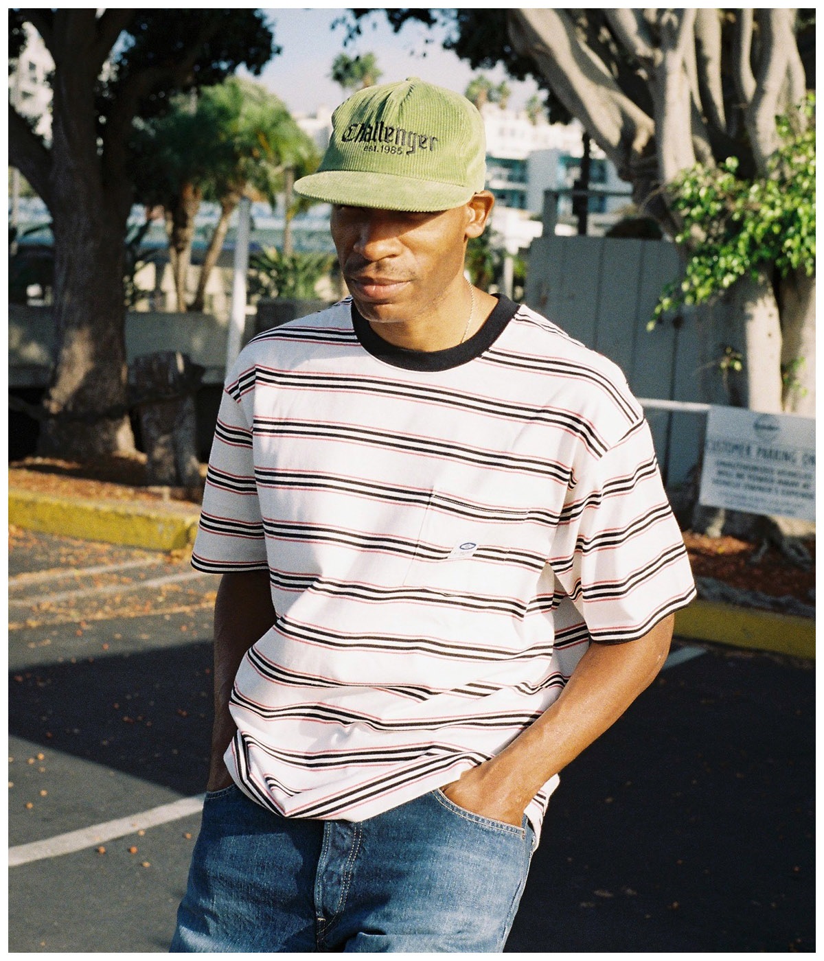 S/S AUTHENTIC BORDER TEE【WHITE】