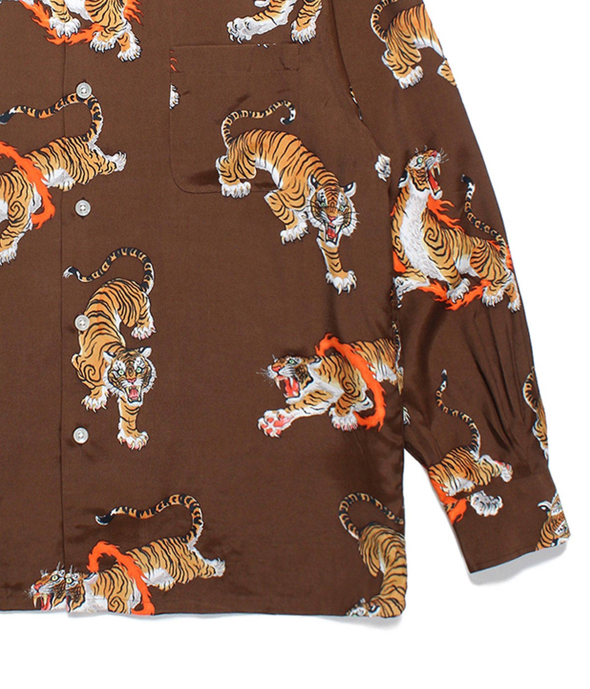 TIM LEHI / HAWAIIAN SHIRT L/S【BROWN】｜WACKO MARIA｜MELTING