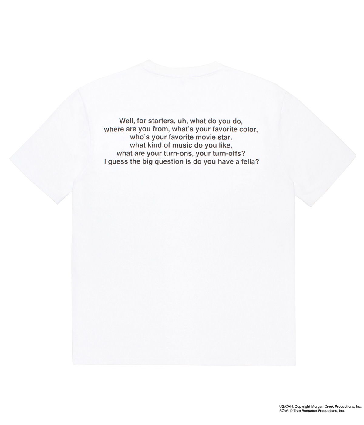 TRUE ROMANCE / WASHED HEAVY WEIGHT T-SHIRT (TYPE-1)【WHITE】