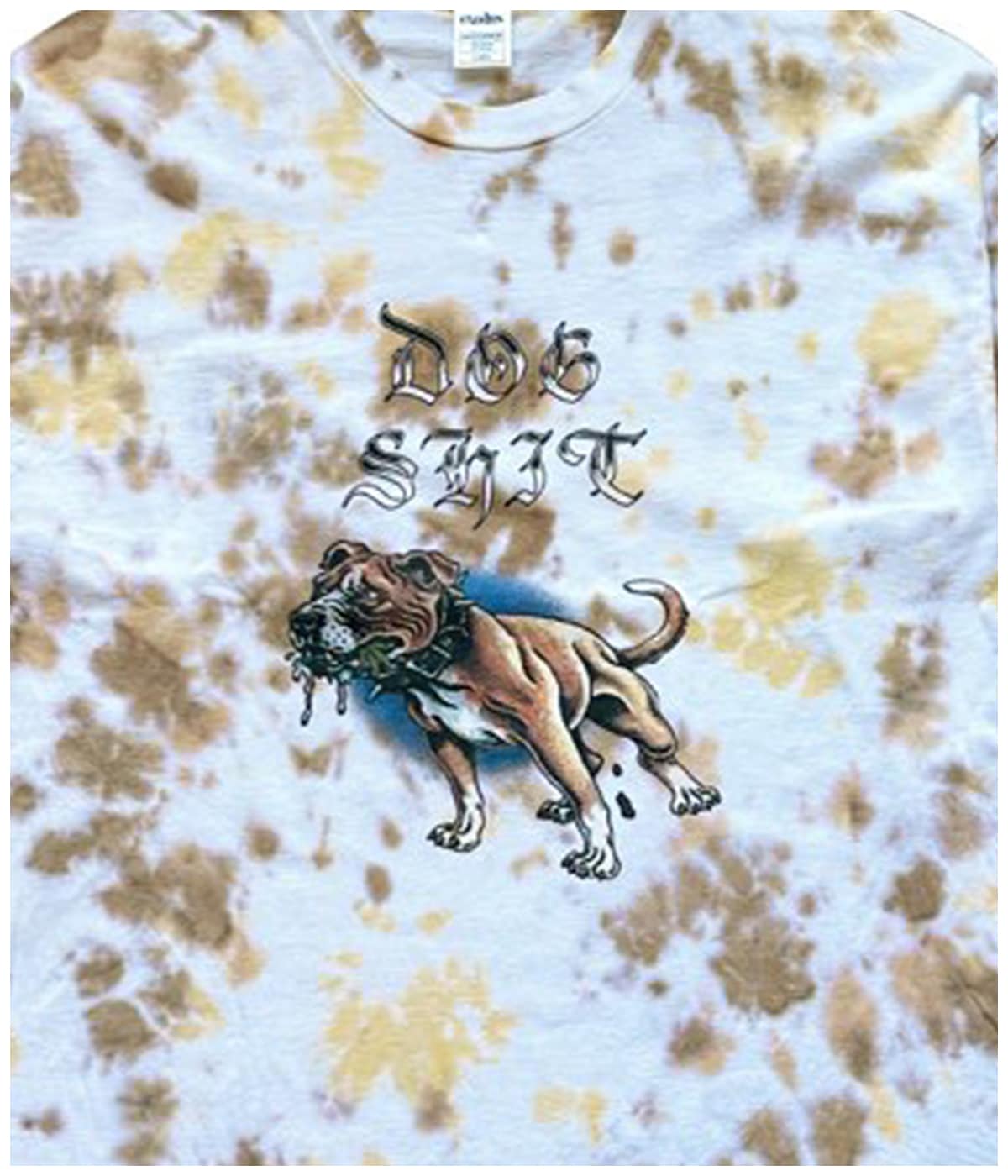 DOGSHIT TIE DYE LONGSLEEVE T SHIRTS【WHITE×BROWN×YELLOW】｜exodus 