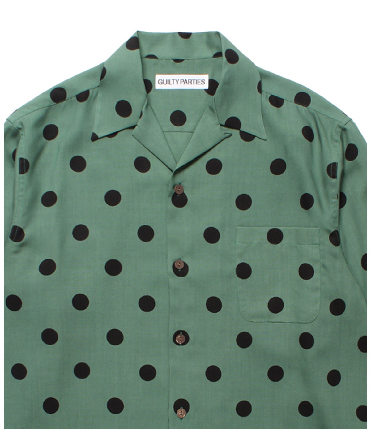 DOTS HAWAIIAN SHIRT【GREEN】