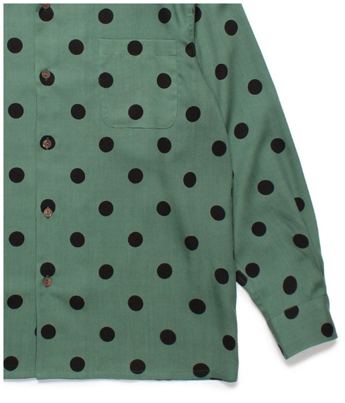 DOTS HAWAIIAN SHIRT【GREEN】