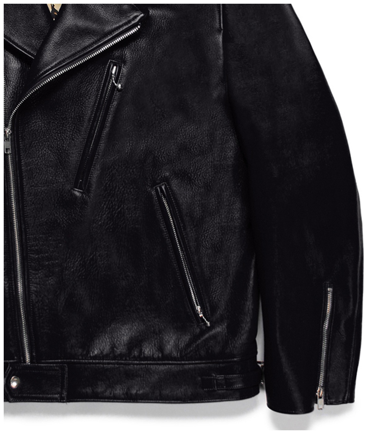 LEATHER DOUBLE RIDERS JACKET (TYPE-2)【BLACK】｜WACKO MARIA