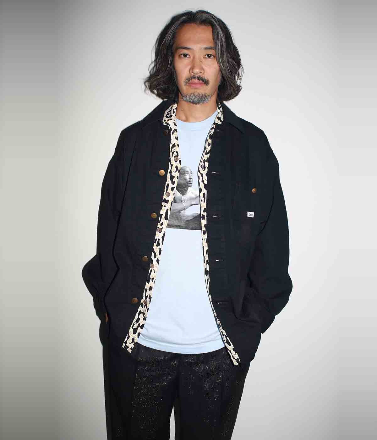 DORMEUIL / GLITTER PLEATED TROUSERS (TYPE-2)【BLACK】