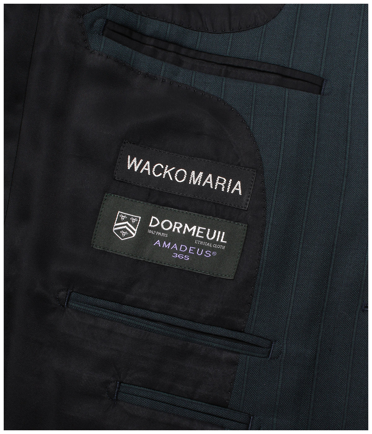 DORMEUIL / SINGLE BREASTED JACKET (TYPE-4)【D-BLUE】