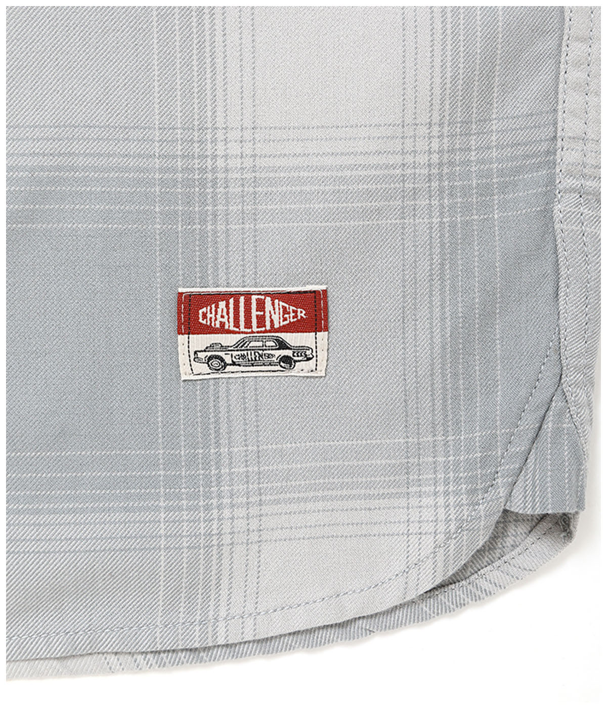 L CHALLENGER L/S SHADOW CHECK SHIRT グレー L/S SHADOW CHECK SHIRT【GRAY】｜CHALLENGER｜MELTING POT（正規取扱