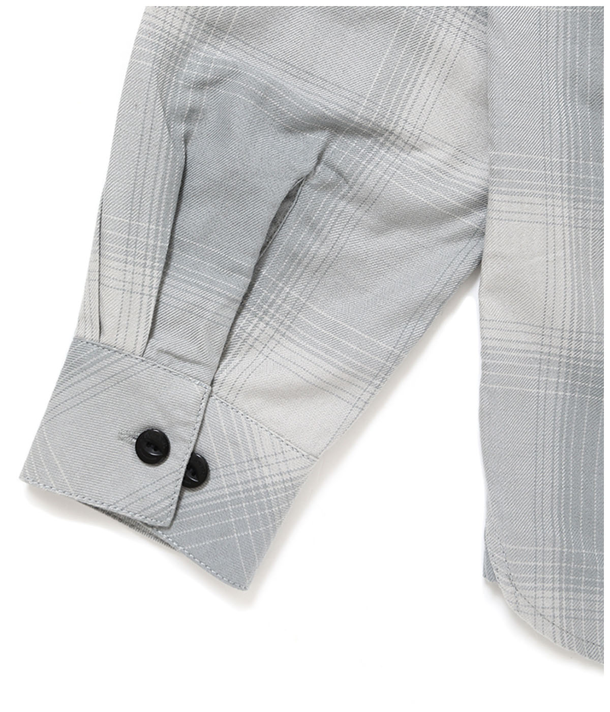 L/S SHADOW CHECK SHIRT【GRAY】｜CHALLENGER｜MELTING POT（正規取扱