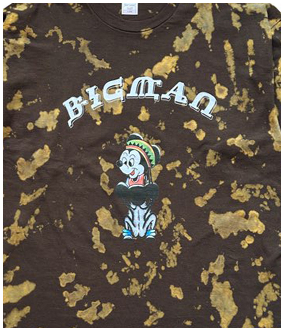 BIGMAN TIE DYE LONGSLEEVE T SHIRTS【BROWN×GREEN×YELLOW】