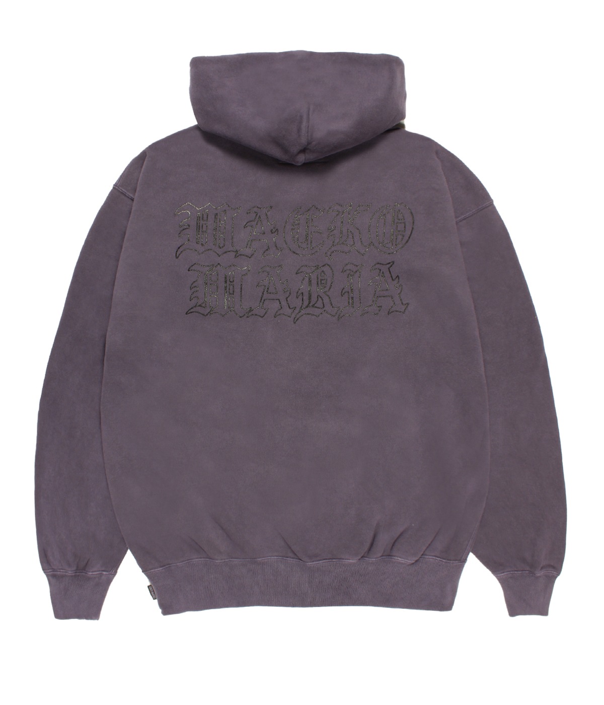 WASHED HEAVY WEIGHT ZIP HOODED SWEAT SHIRT【PURPLE】