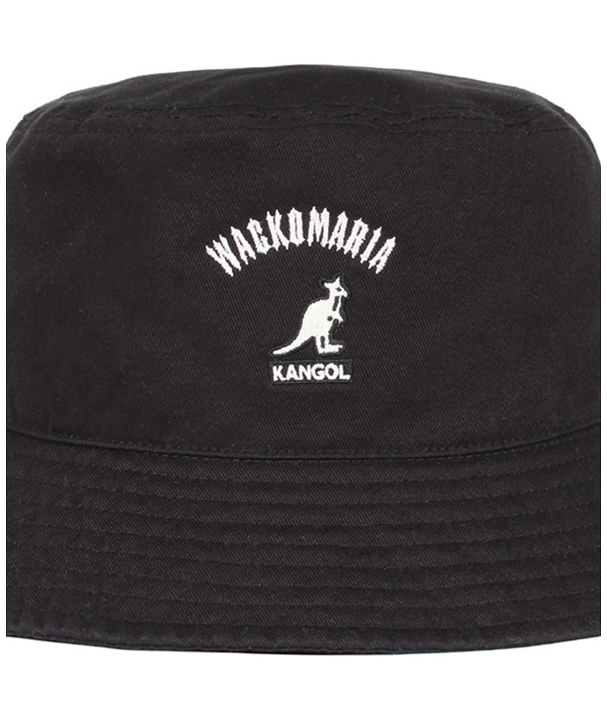 KANGOL / WASHED BUCKET HAT【BLACK】｜WACKO MARIA｜MELTING POT