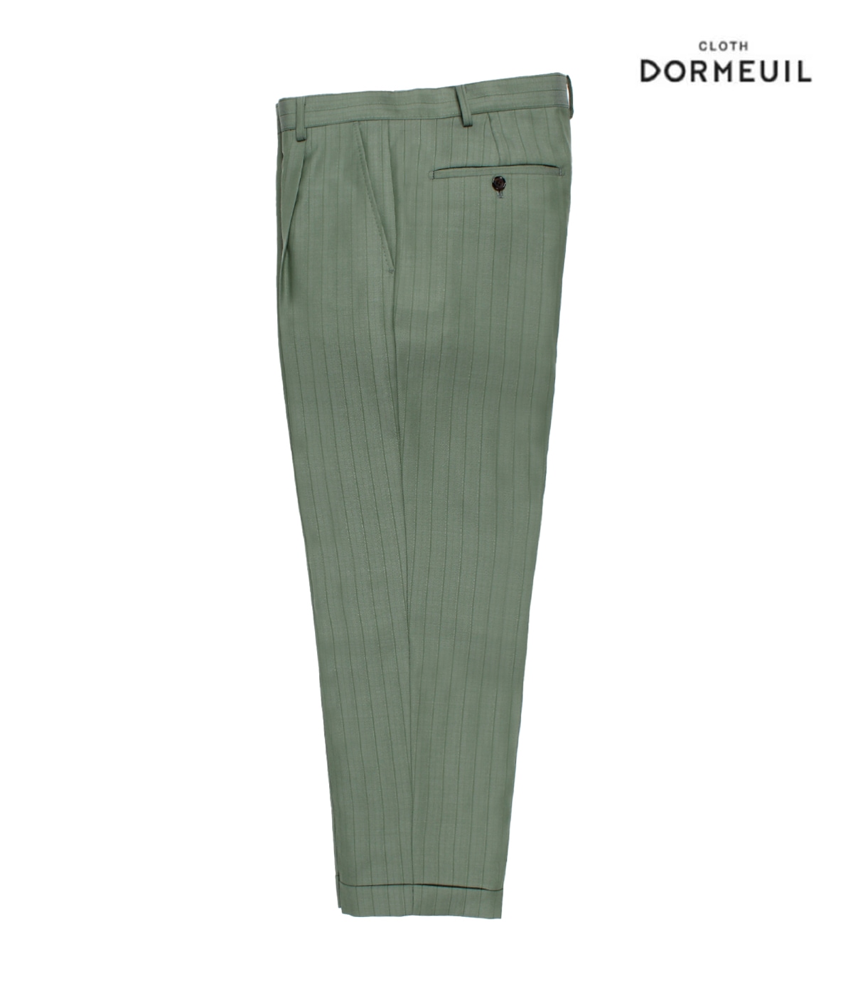 DORMEUIL / PLEATED TROUSERS (TYPE-1)【L-GREEN】｜WACKO MARIA