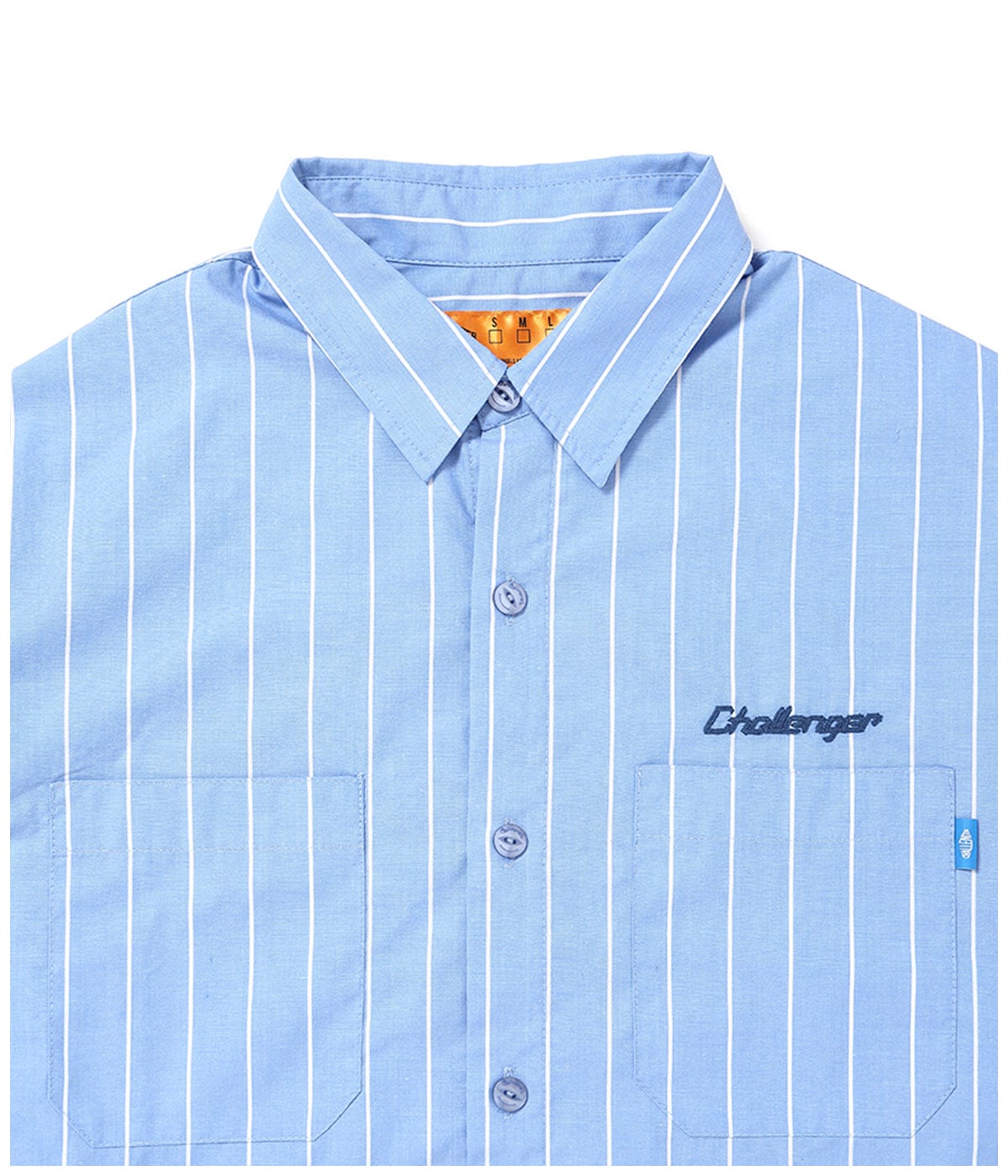 L/S STRIPE MECHANIC SHIRT【LT BLUE】｜CHALLENGER｜MELTING POT