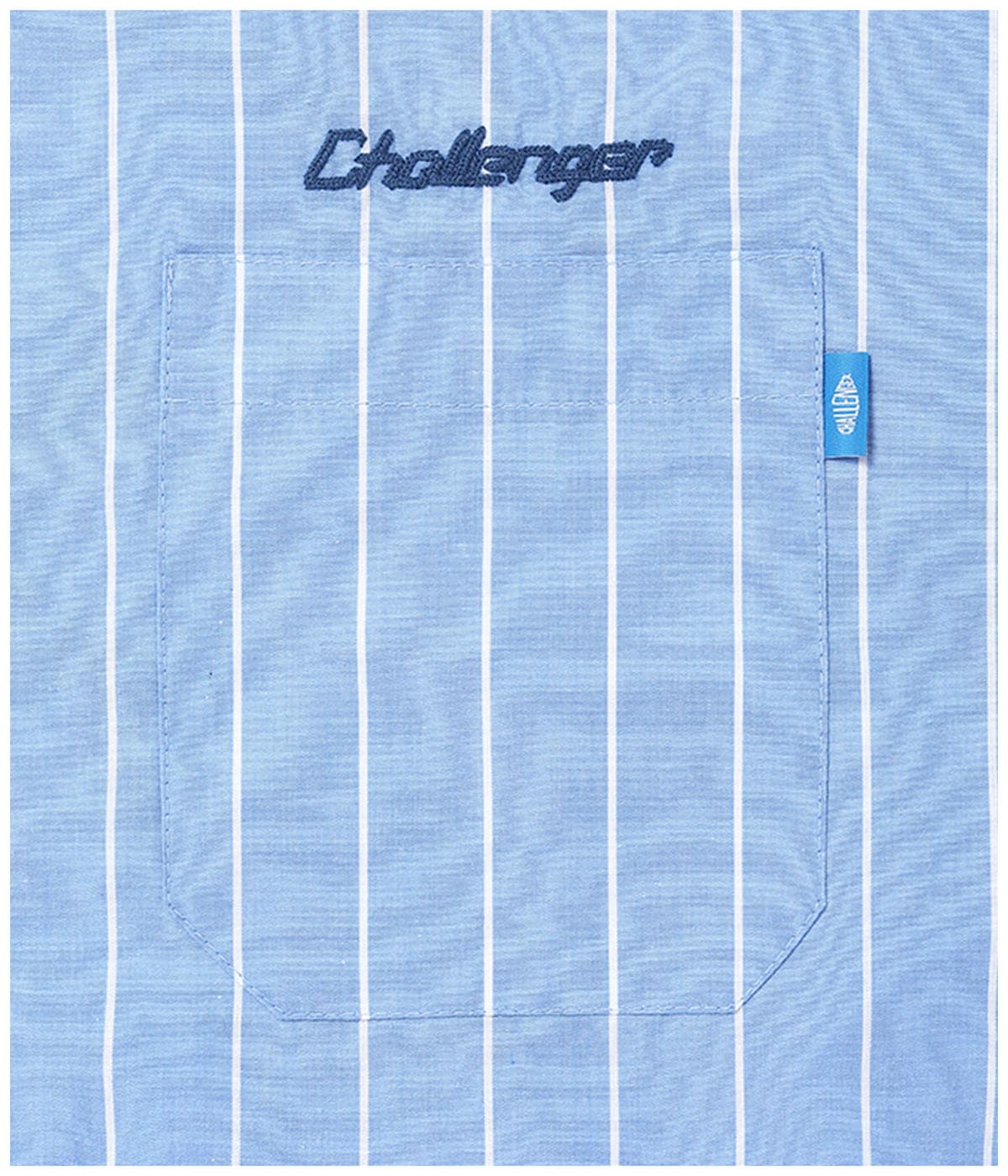 L/S STRIPE MECHANIC SHIRT【LT BLUE】｜CHALLENGER｜MELTING POT