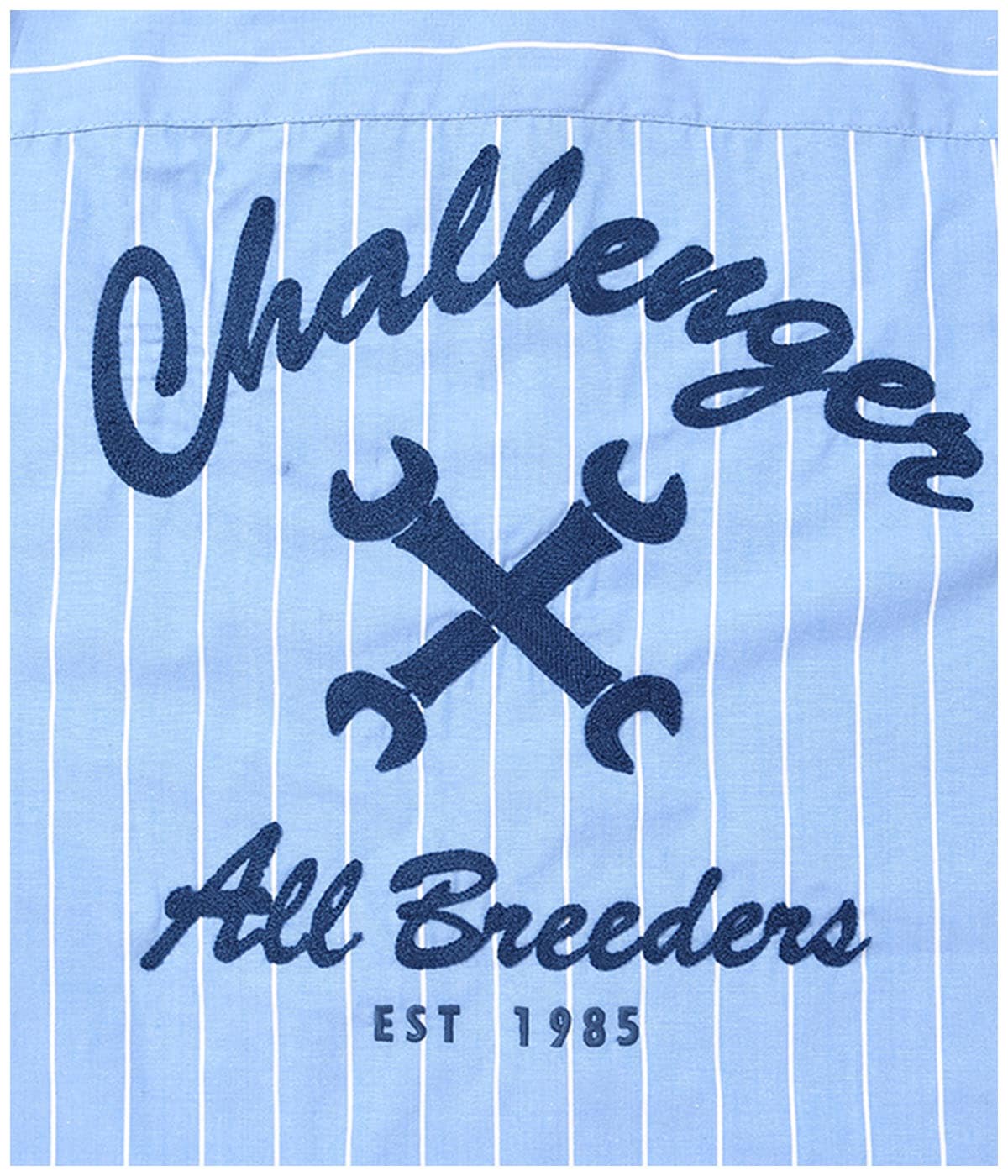 L/S STRIPE MECHANIC SHIRT【LT BLUE】｜CHALLENGER｜MELTING POT