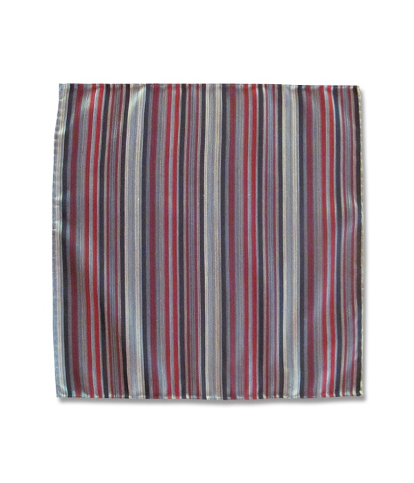 MULTI STRIPE POCKET CHIEF
