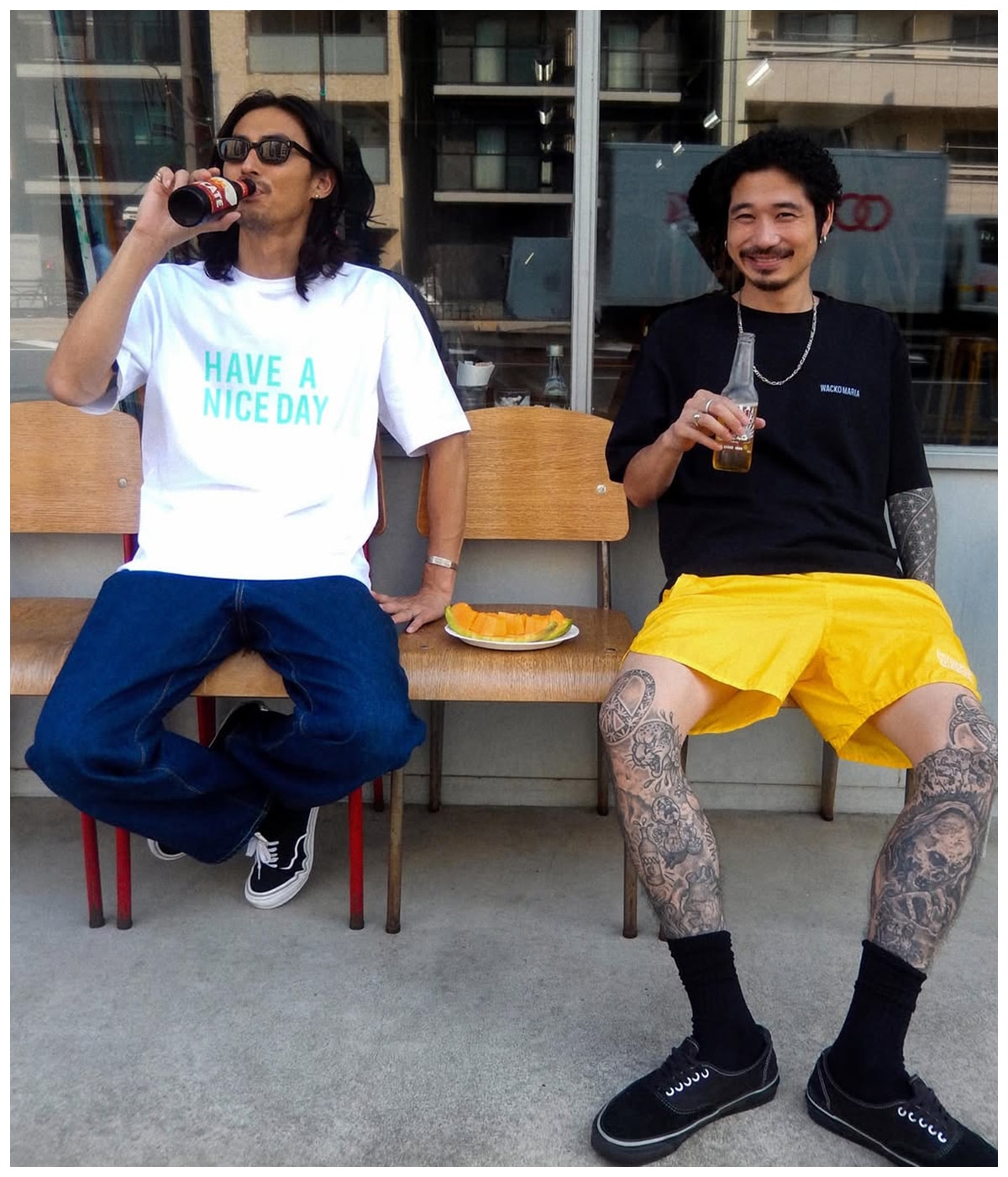 WASHED HEAVY WEIGHT T-SHIRT (TYPE-3)【WHITE】｜WACKO MARIA