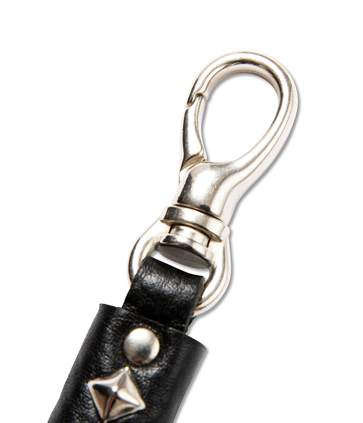 STUDS LEATHER KEY RING -TYPE-A-【BLACK】｜CALEE｜MELTING POT（正規