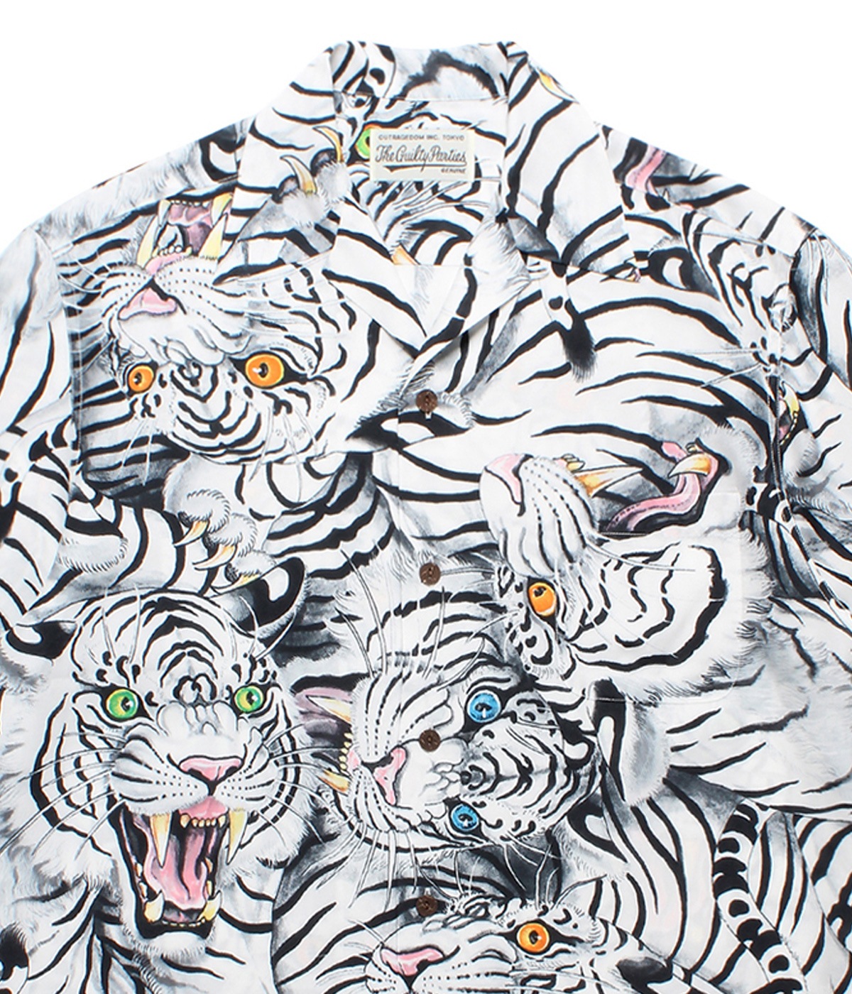 TIM LEHI / HAWAIIAN SHIRT S/S【WHITE】｜WACKO MARIA｜MELTING