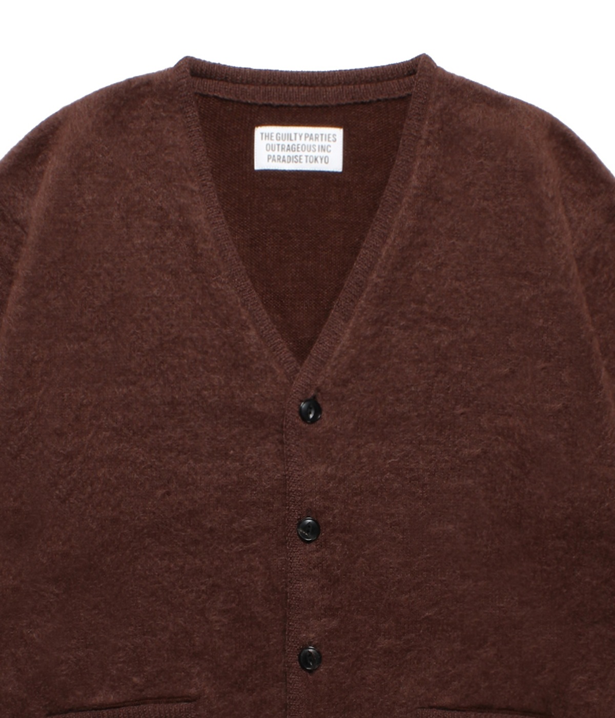 【美品】 WACKO MARIA MOHAIR CARDIGAN WACKO MARIA MOHAIR CARDIGAN(BROWN) - WACKOMARIA,M＆M,RATSjp
