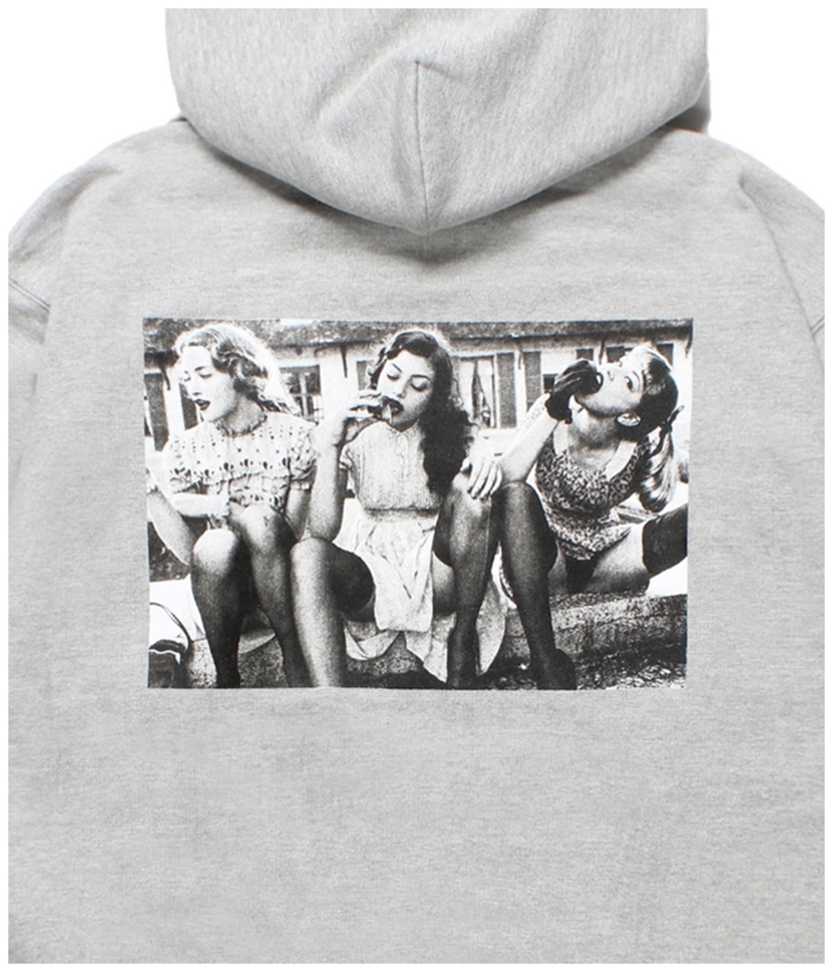 ELLEN VON UNWERTH / HEAVY WEIGHT HOODED SWEAT SHIRT (TYPE-2)【GRAY