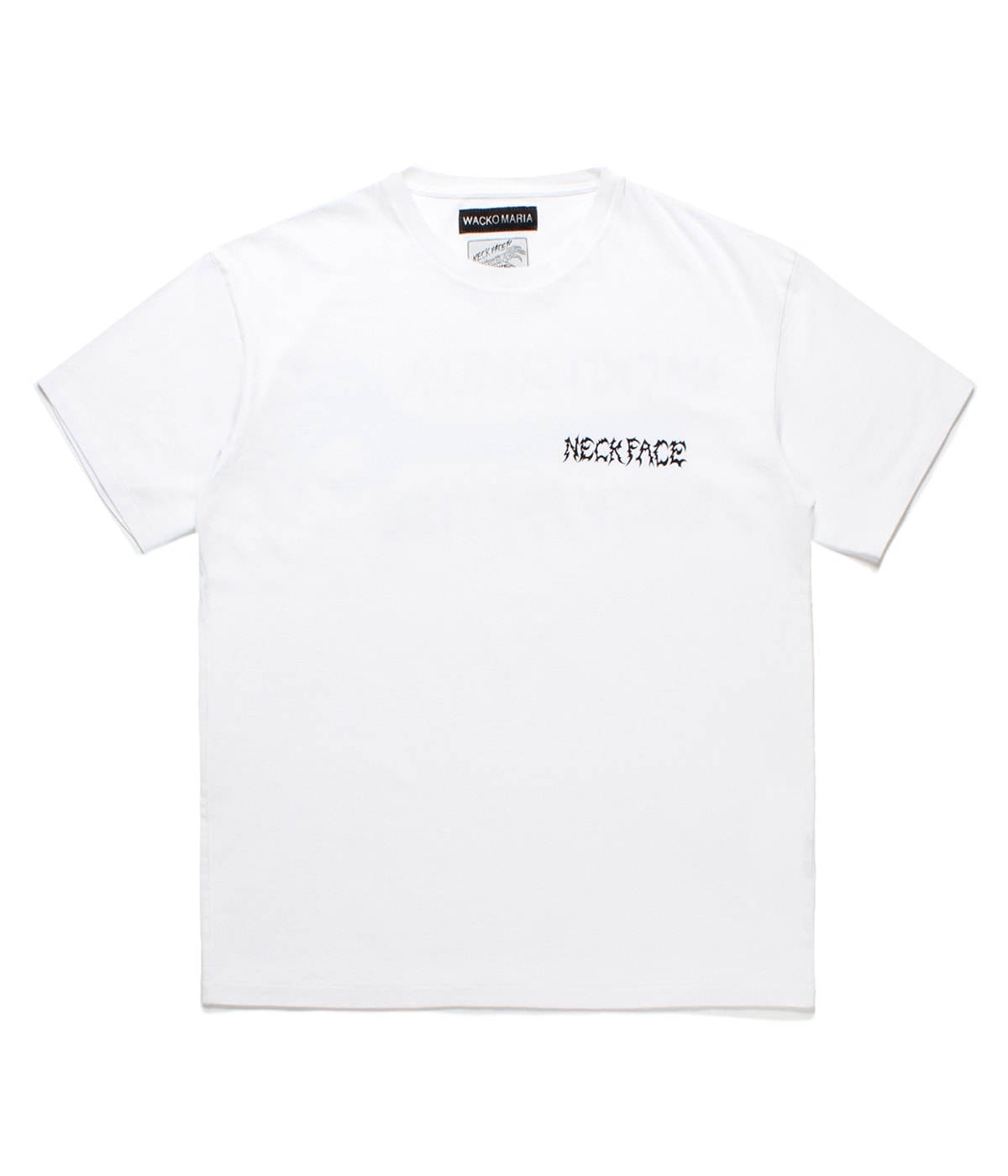 トップス WACKOMARIA/NECK FACE SHIRT L Wacko Maria Men's x Neckface Type 3 T-Shirt in White Wacko Maria