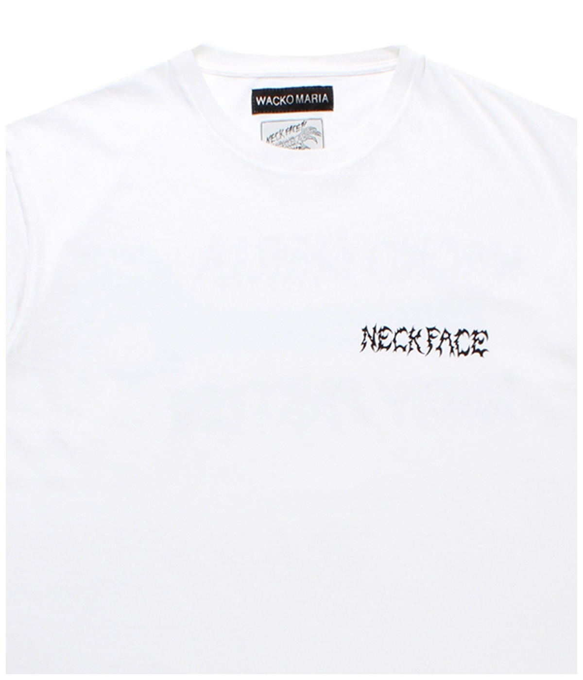 【すぐ届く】WACKO MARIA×NECKFACE / HEAVY WEIGHT T-SHIRT NECK FACE / WASHED HEAVY WEIGHT T-SHIRT (TYPE-1)【WHITE
