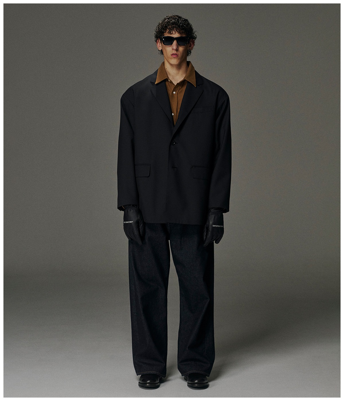 T/W Saxony Single Breasted Jacket　　Ｍ T/W Saxony Single Breasted Jacket【BLACK】｜COOTIE PRODUCTIONS