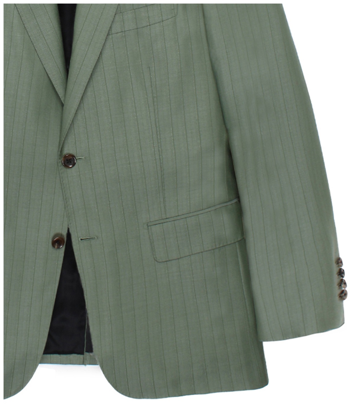 DORMEUIL / SINGLE BREASTED JACKET (TYPE-3)【L-GREEN】