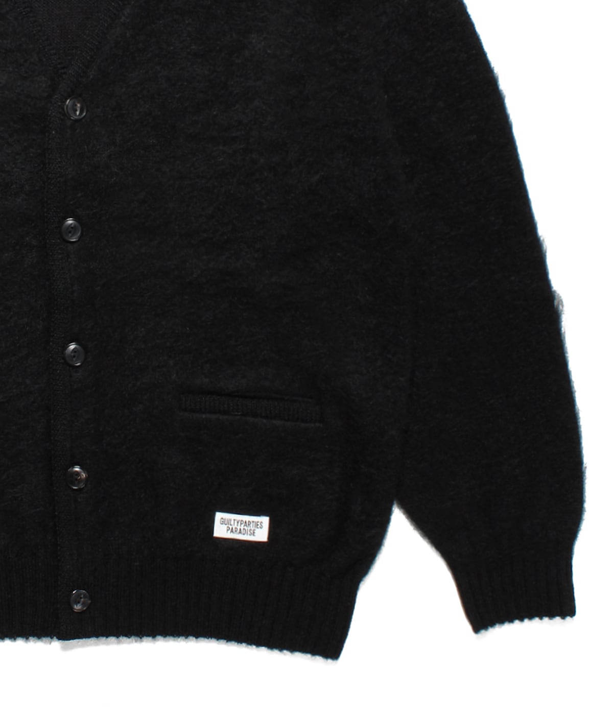 MOHAIR CARDIGAN【BLACK】｜WACKO MARIA｜MELTING POT（正規取扱