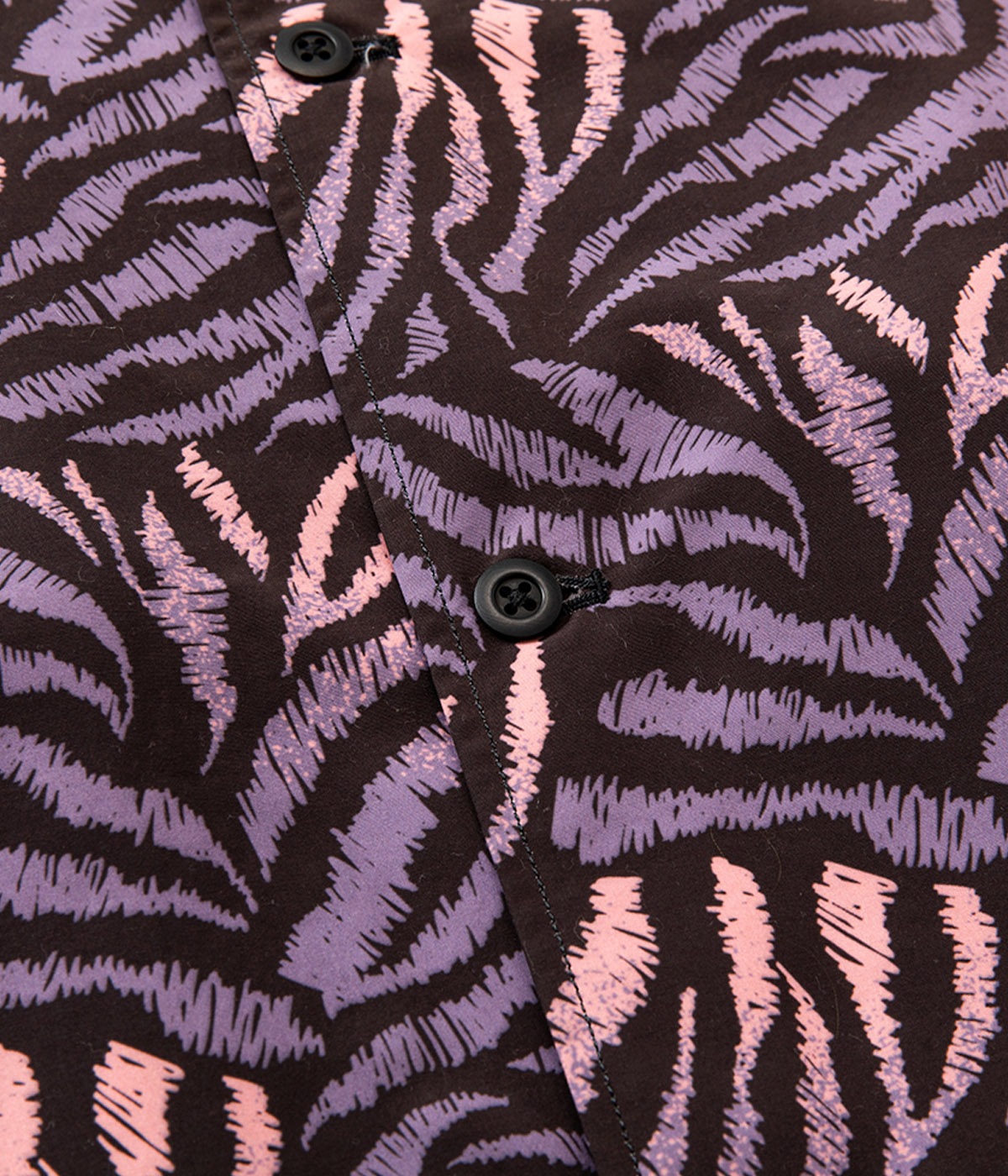 ANIMAL TYPE PATTERN DROP SHOULDER S/S SHIRT【DARK PURPLE】
