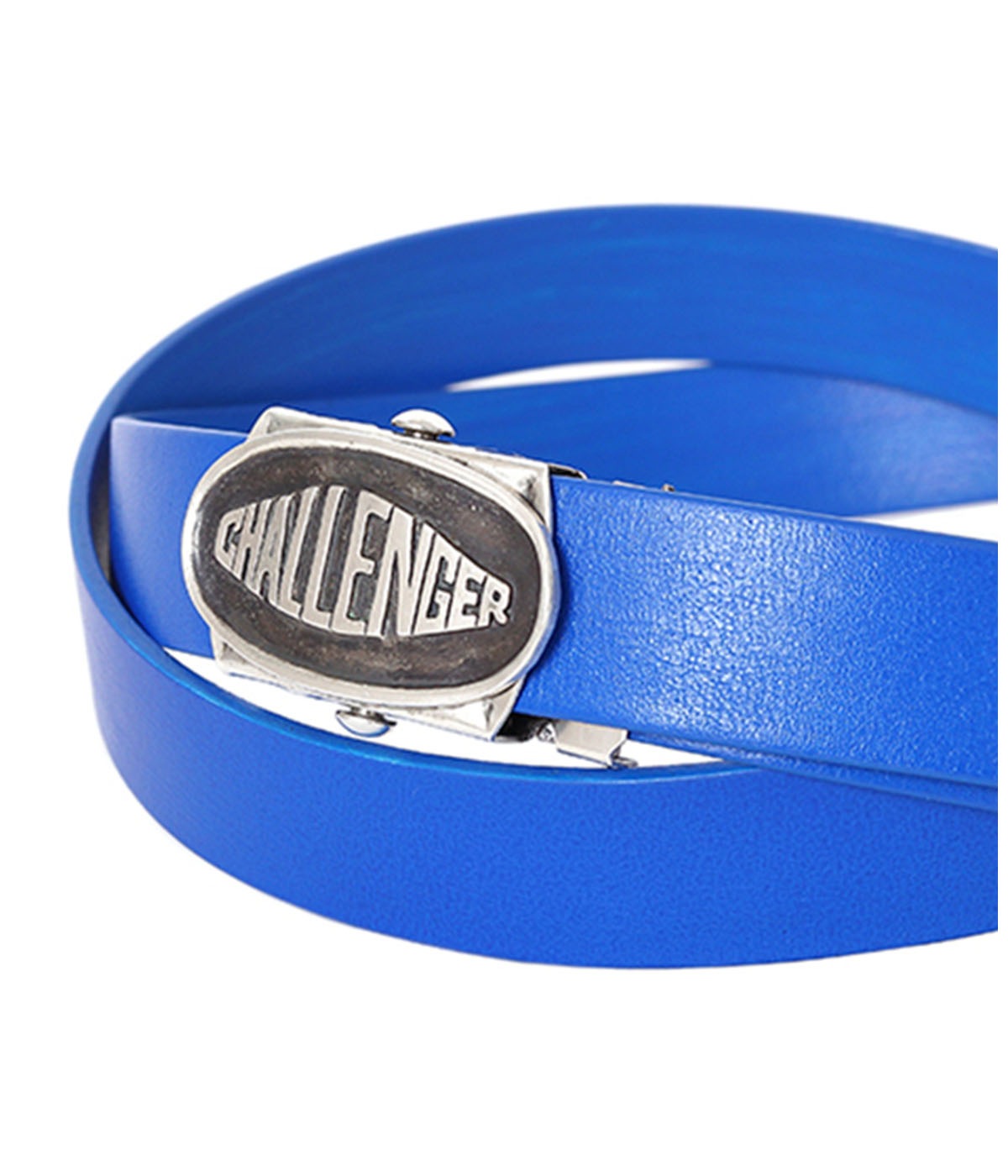 LOGO LEATHER BELT【BLUE】