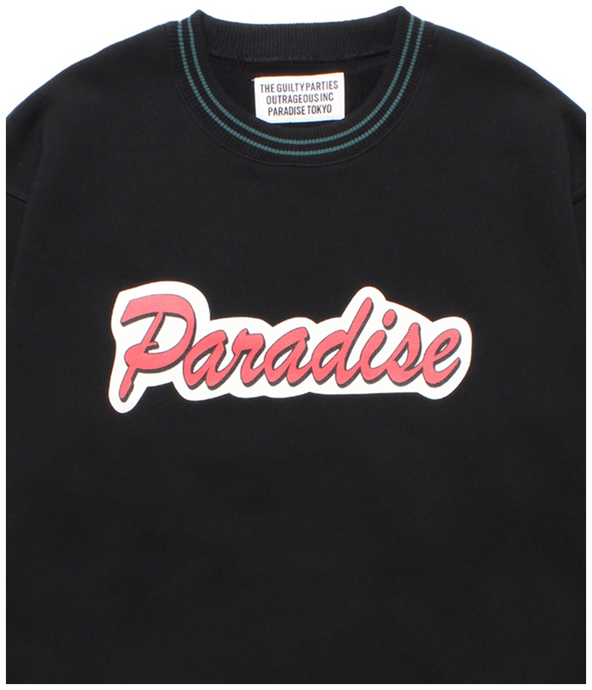 MIDDLE WEIGHT SWEAT SHIRT (TYPE-2)【BLACK】