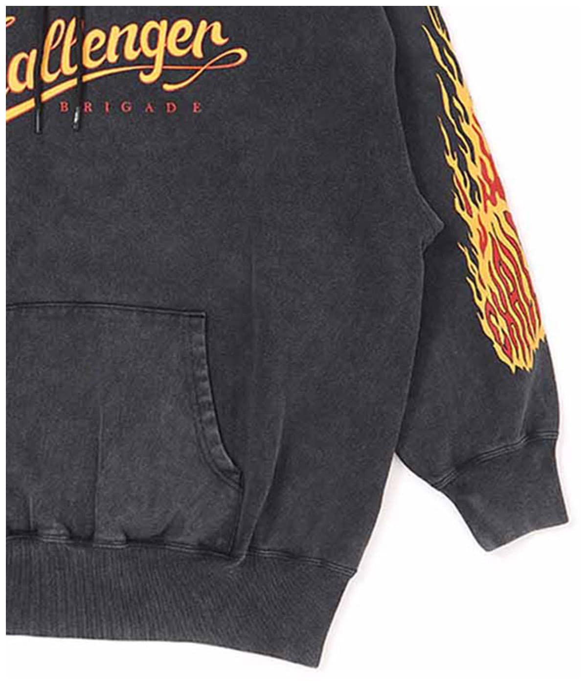 XL CHALLENGER　SNAKING LOGO HOODIE　BLACK SNAKING LOGO HOODIE【BLACK】｜CHALLENGER｜MELTING POT（正規