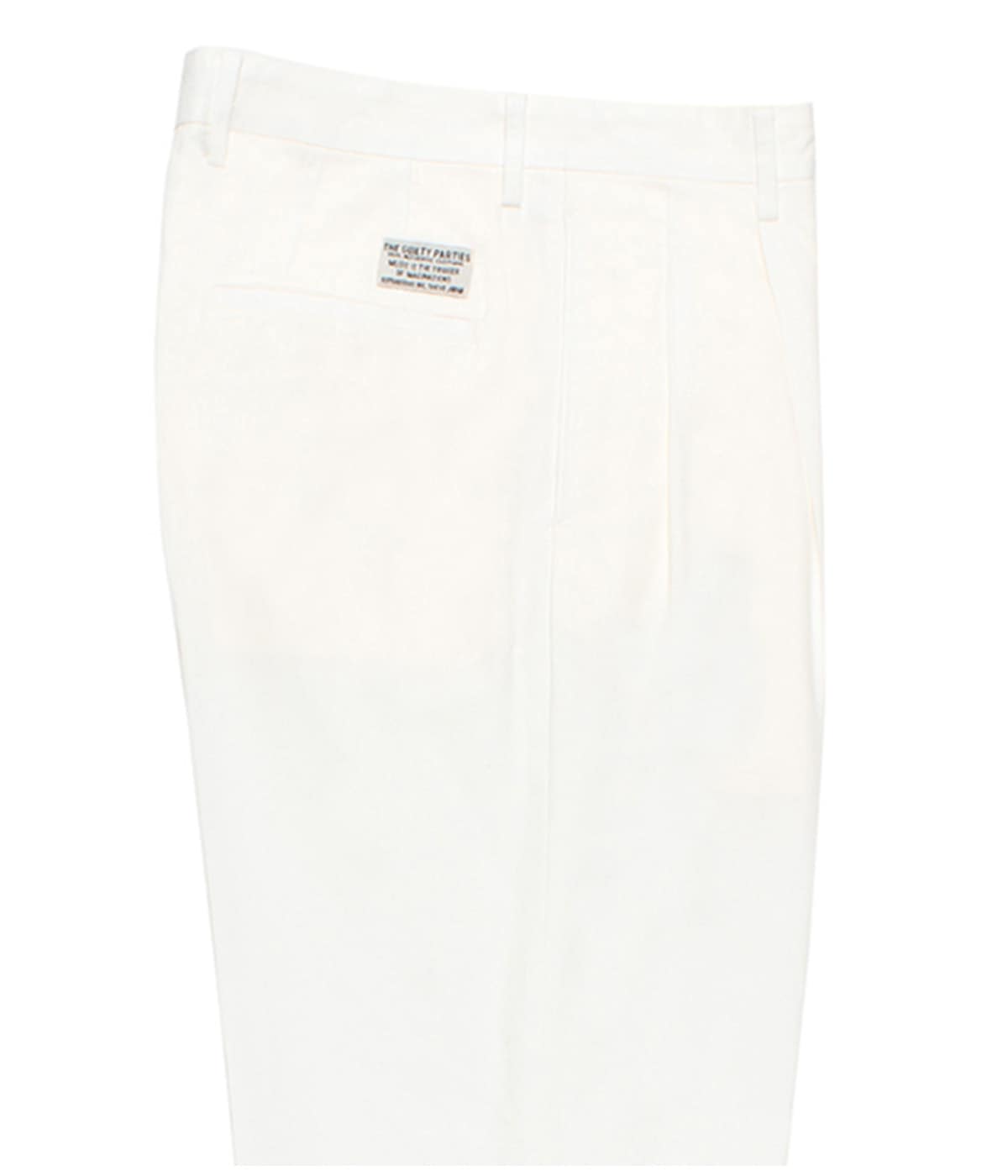 DOUBLE PLEATED CHINO TROUSERS【WHITE】｜WACKO MARIA｜MELTING POT
