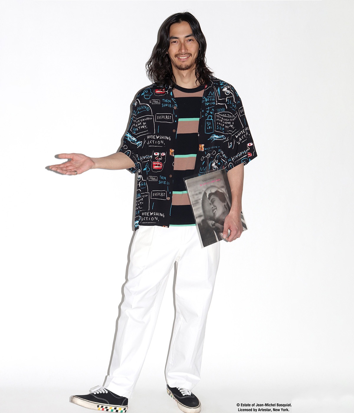 DOUBLE PLEATED CHINO TROUSERS【WHITE】｜WACKO MARIA｜MELTING POT