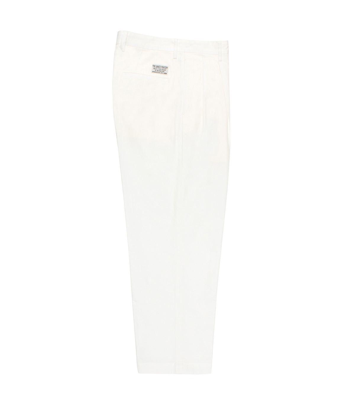 DOUBLE PLEATED CHINO TROUSERS【WHITE】｜WACKO MARIA｜MELTING POT