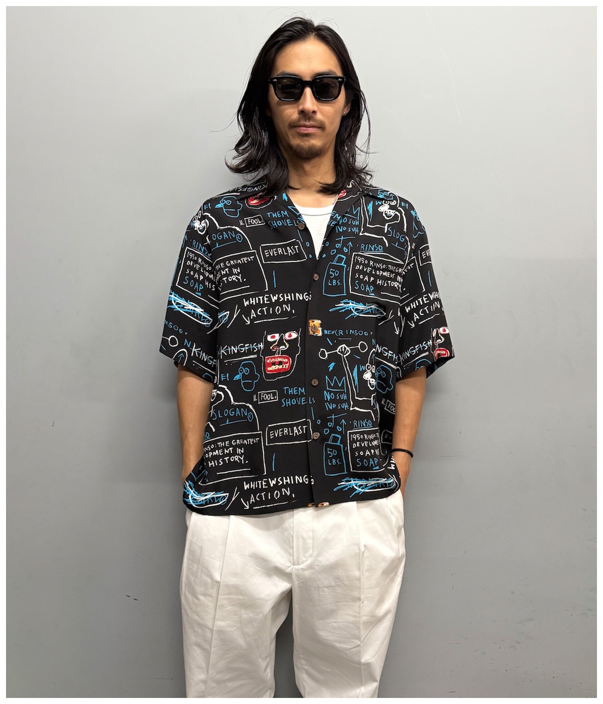 DOUBLE PLEATED CHINO TROUSERS【WHITE】｜WACKO MARIA｜MELTING POT