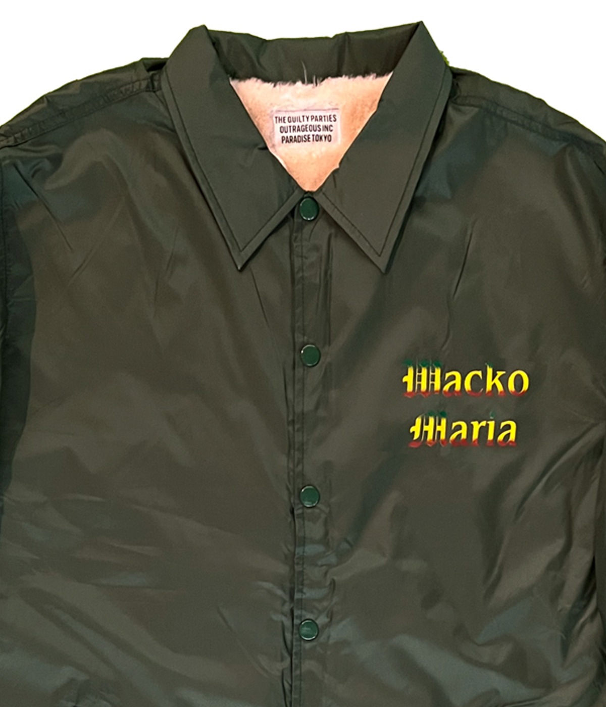 BOA COACH JACKET -MARIA-【GREEN】｜WACKO MARIA｜MELTING POT（正規