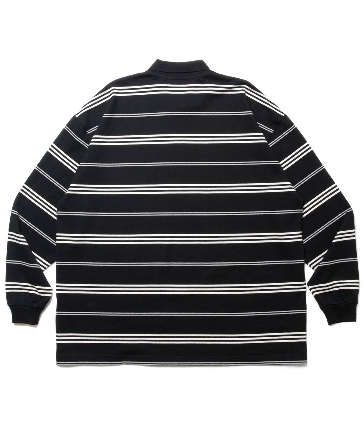 Border L/S Polo【BLACK】｜COOTIE PRODUCTIONS®︎｜MELTING POT（正規