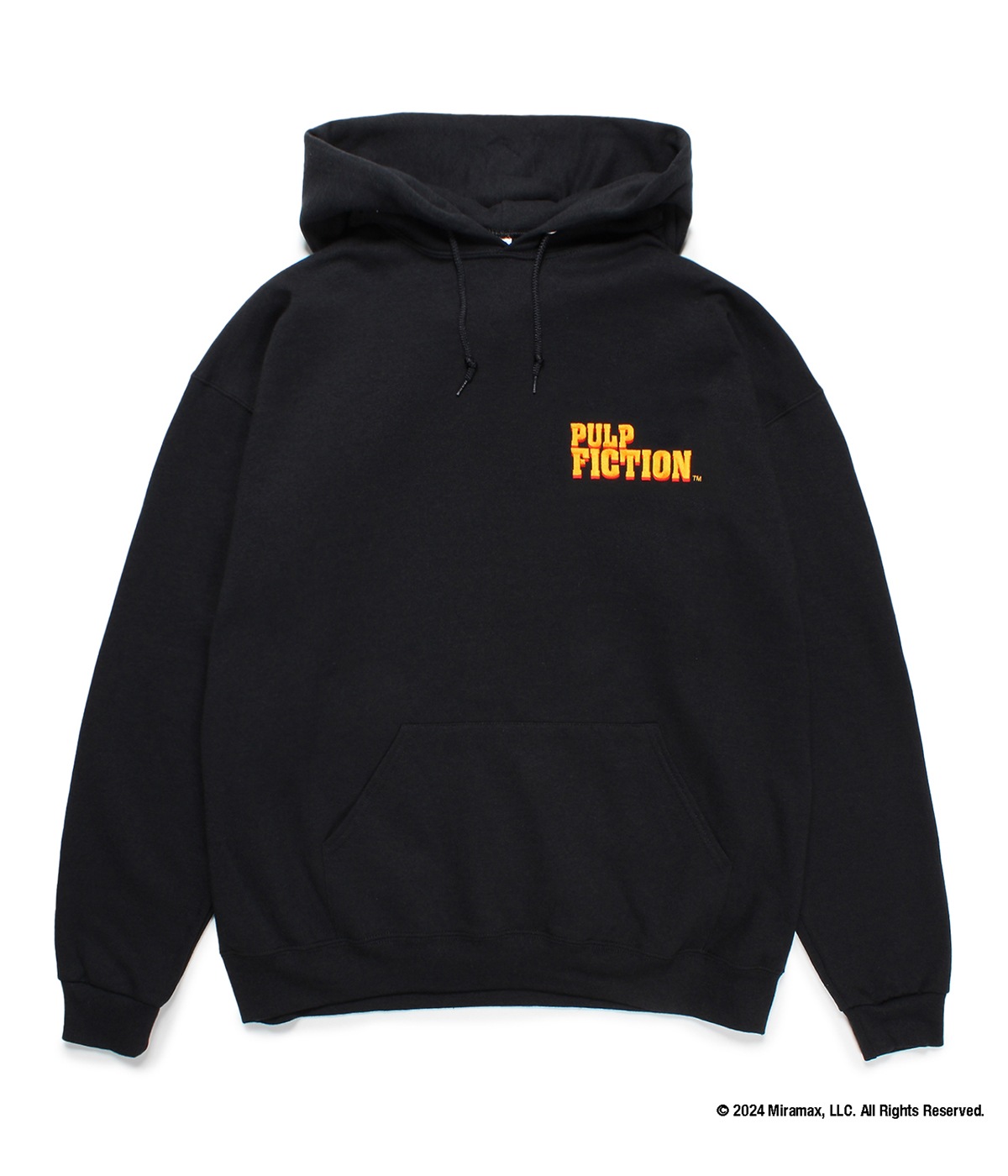 PULP FICTION / HOODED SWEAT SHIRT (TYPE-3)【BLACK】｜WACKO MARIA