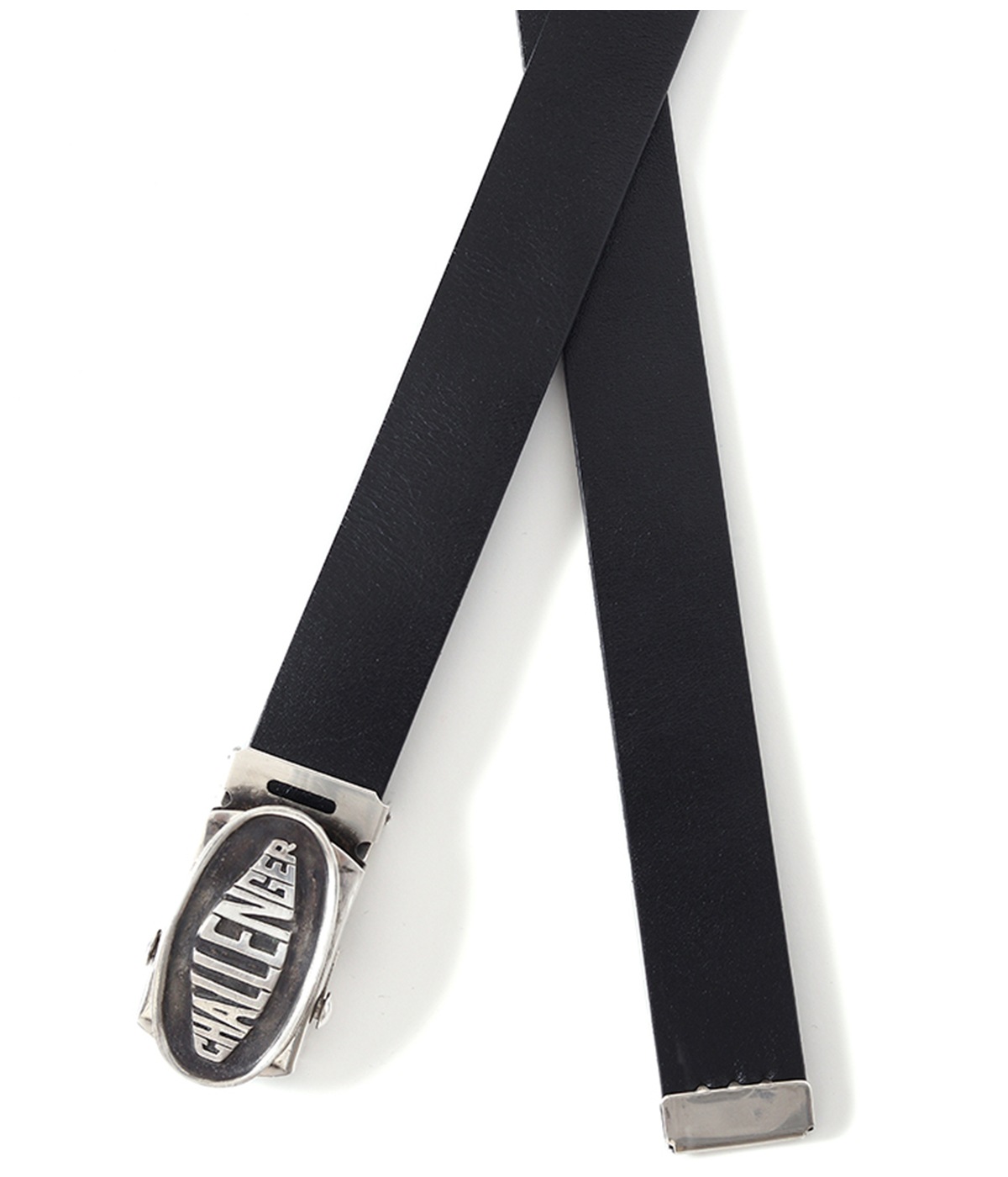 LOGO LEATHER BELT【BLACK】