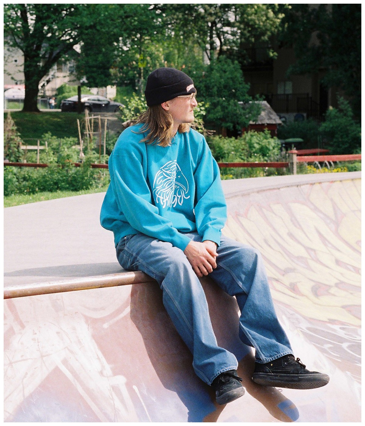 EAGLE C/N SWEAT【TURQUOISE】｜CHALLENGER｜MELTING POT（正規取扱店