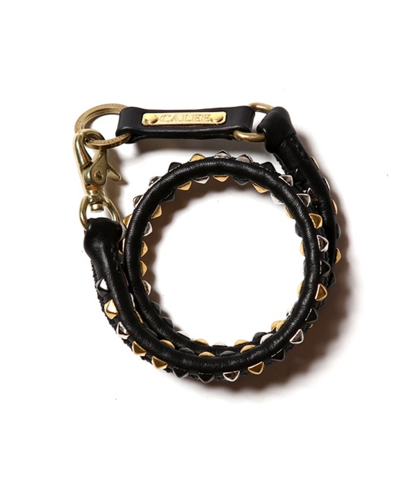 STUDS LEATHER WALLET CORD