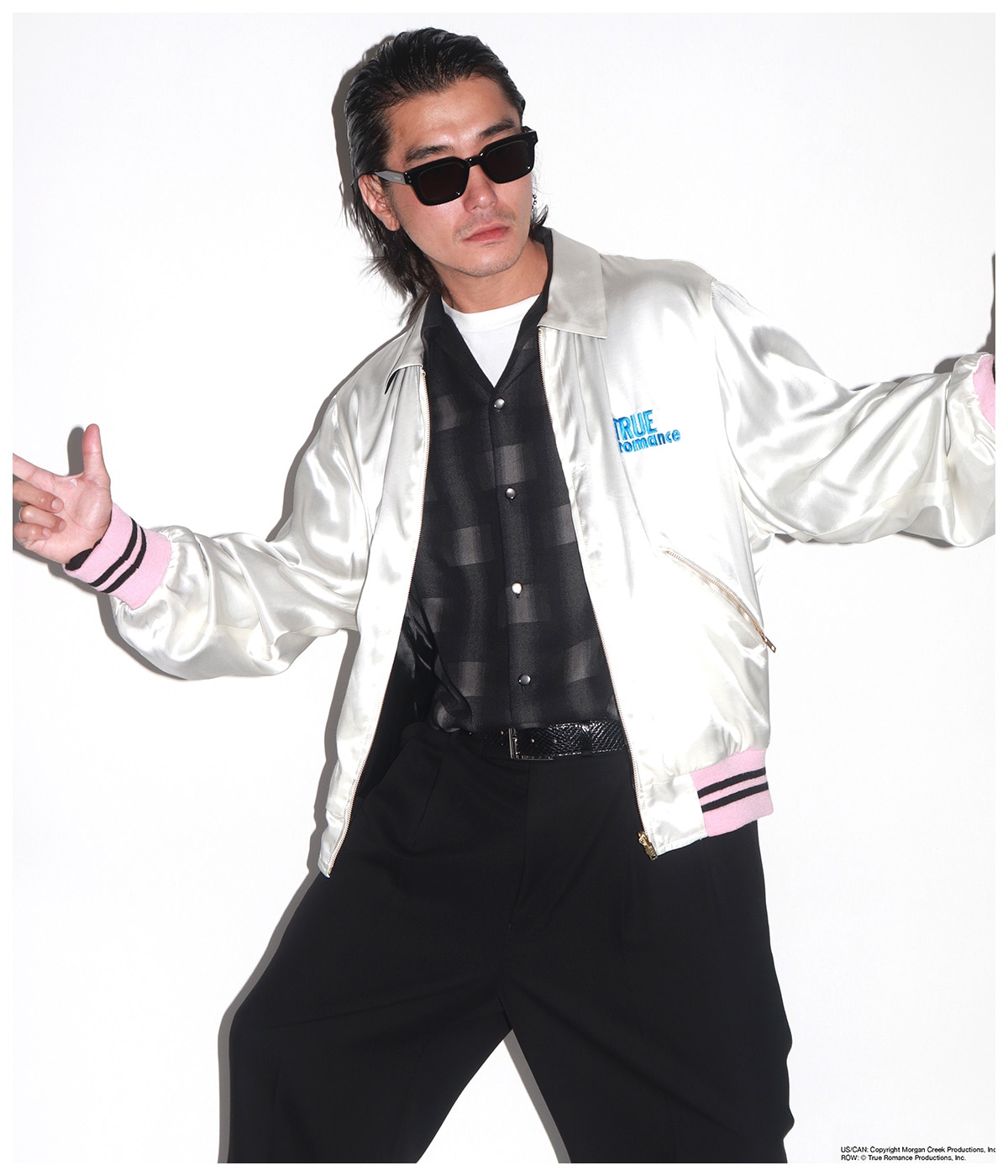 TRUE ROMANCE / REVERSIBLE SKA JACKET (TYPE-1)【WHITE-BLACK】