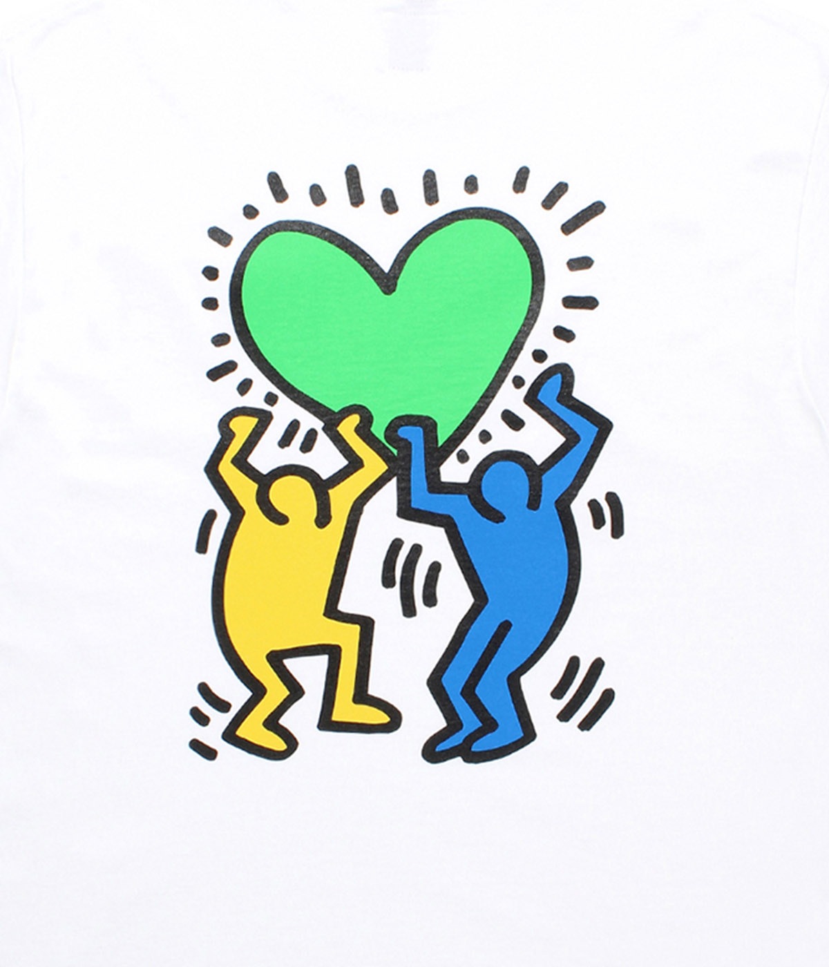 KEITH HARING / LONG SLEEVE T-SHIRT (TYPE-2)【WHITE】
