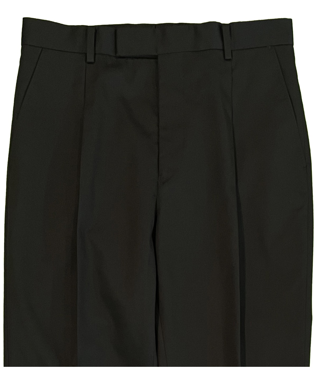PLEATED TROUSERS (TYPE-2)【BLACK】